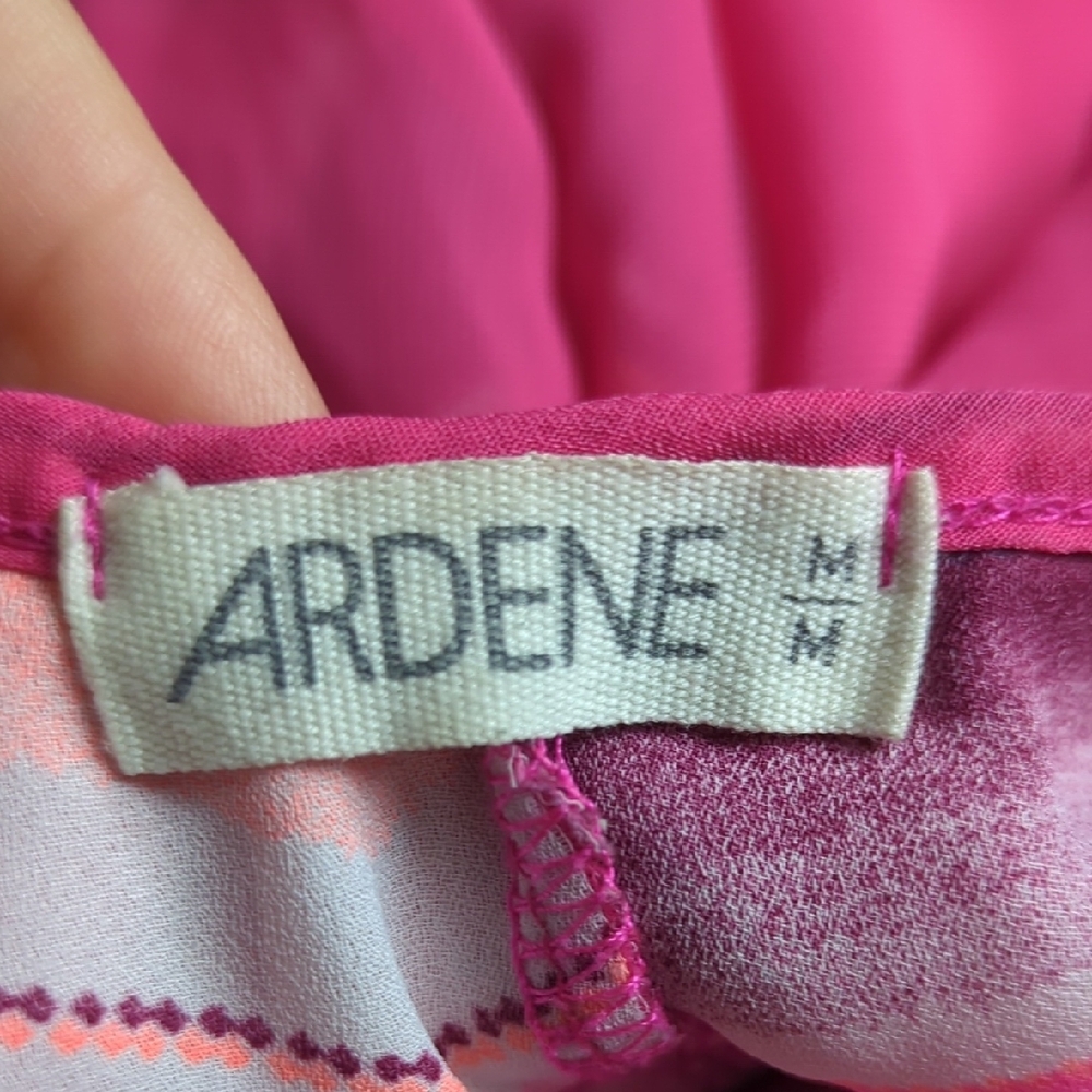 Ardene Pink and Black Chevron Tank Top - Picture 8 of 9